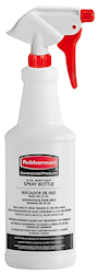EMPTY SPRAY BOTTLE, RUBBERMAID,  WHITE , 32 OZ LARGE